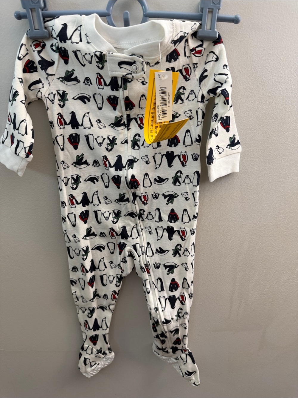 NWT Amazon Essentials 9M Footed Onesie